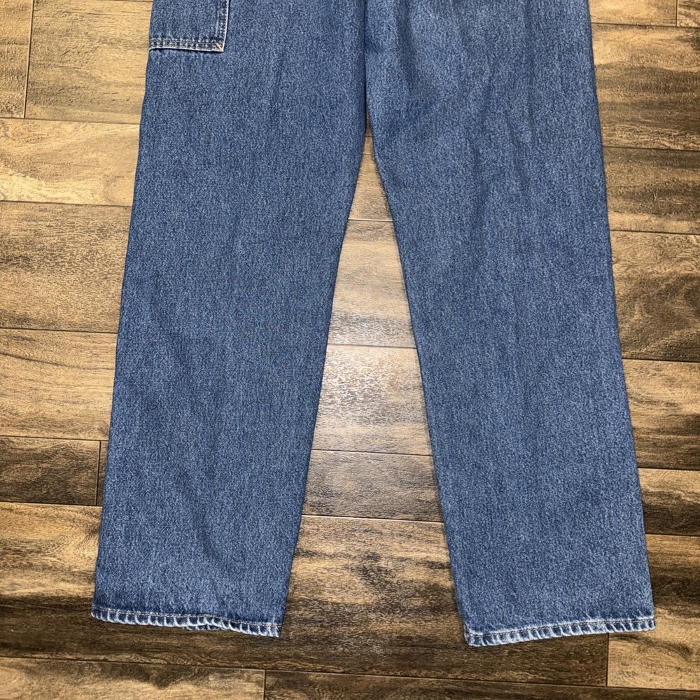 Wrangler Riggs Workwear Durashield Denim Dark Wash Jeans Carpenter Men's 32x34 - Picture 9 of 10